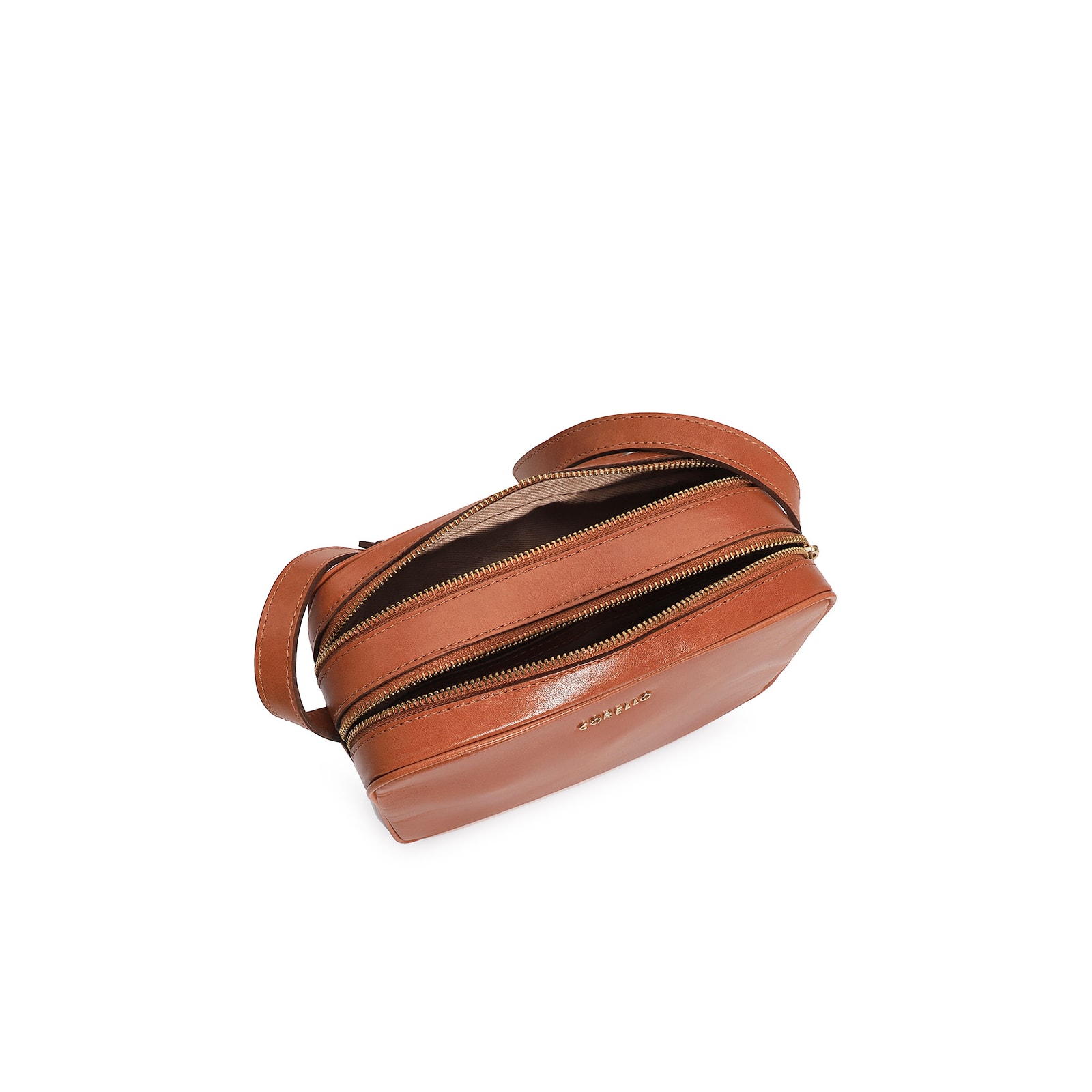 Bolsa Transversal Couro Caramelo