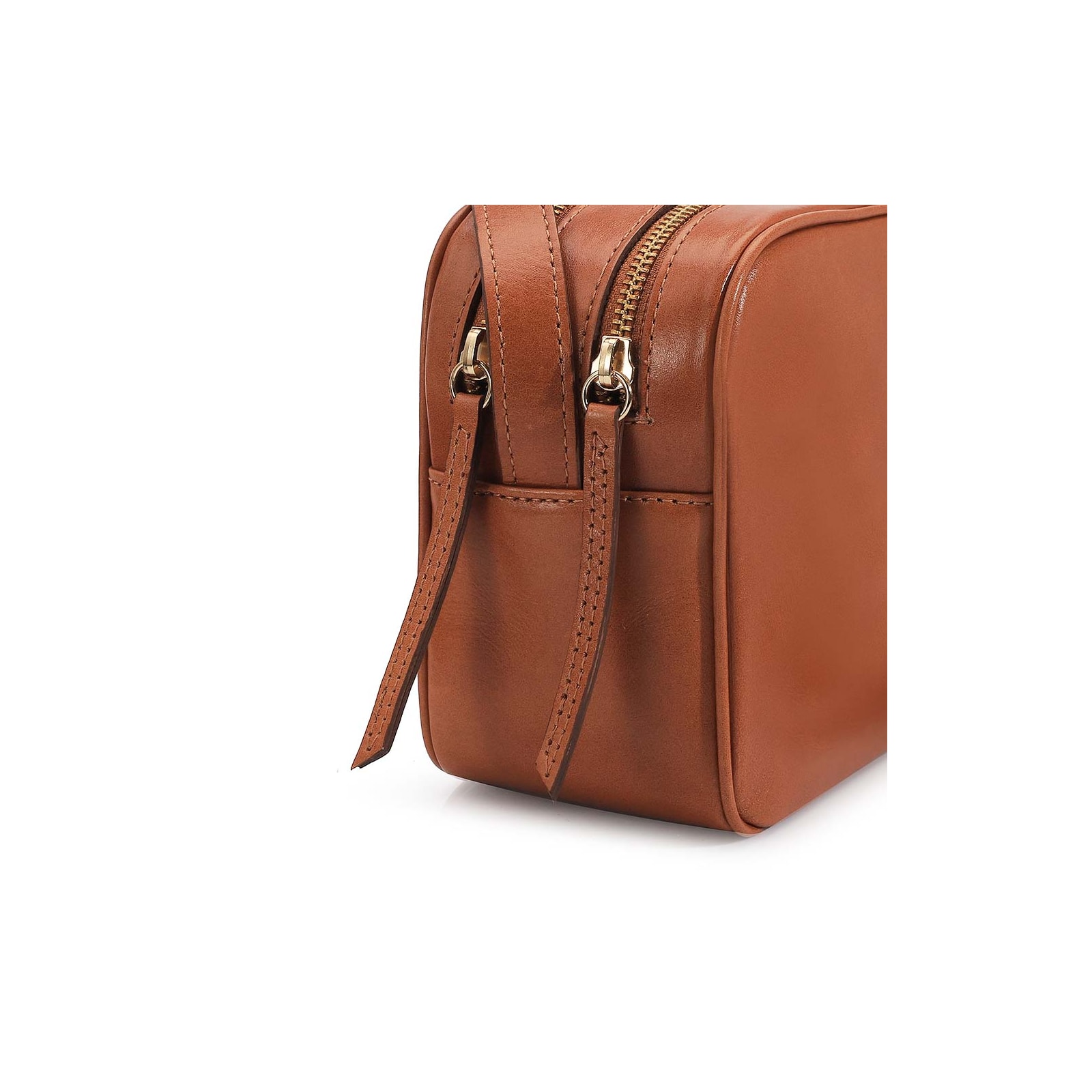 Bolsa Transversal Couro Caramelo