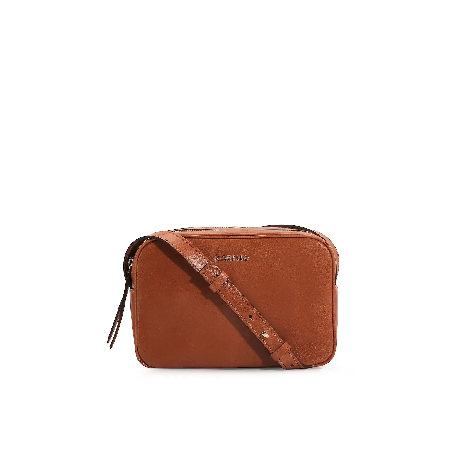 Bolsa Transversal Couro Caramelo