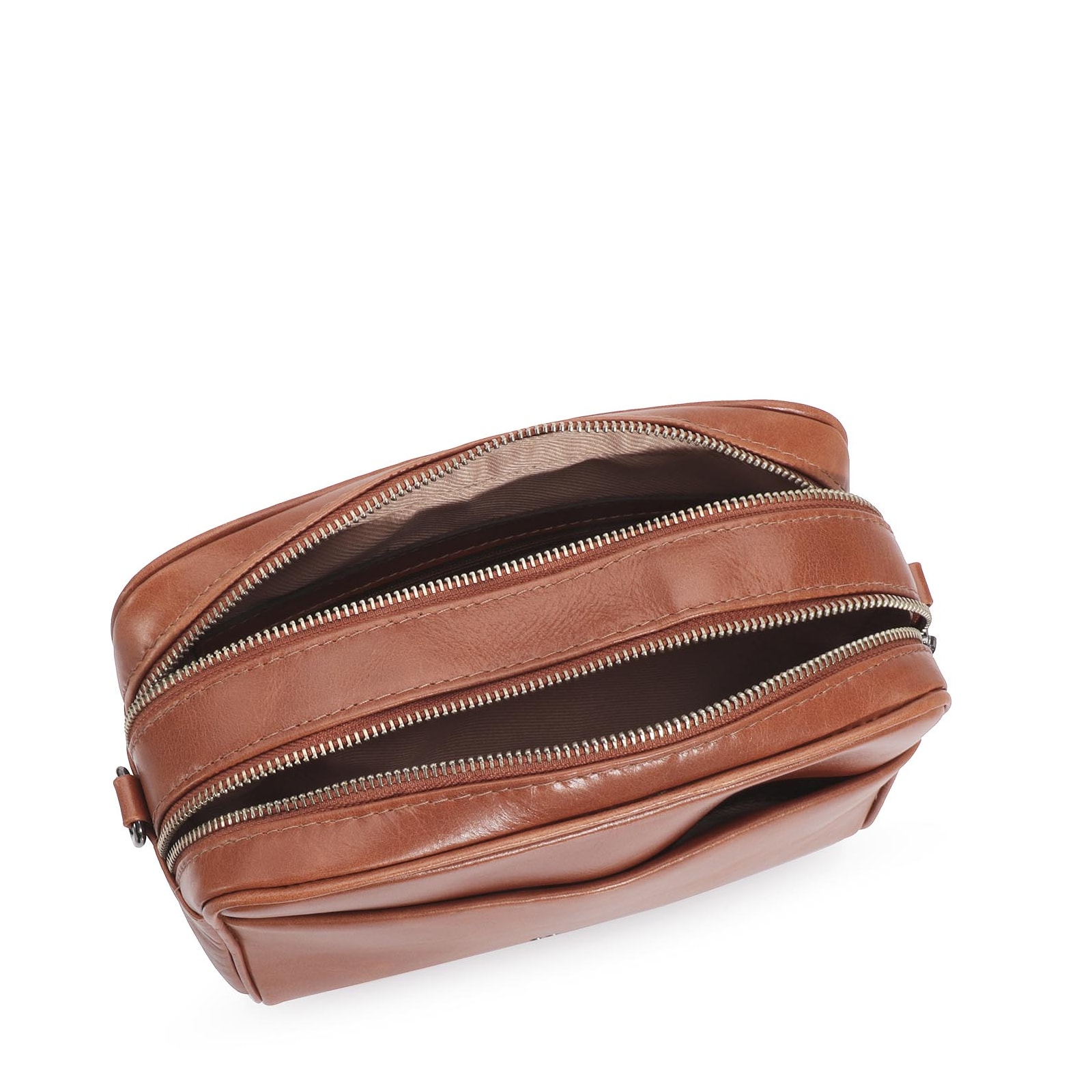 Bolsa Transversal Couro Caramelo