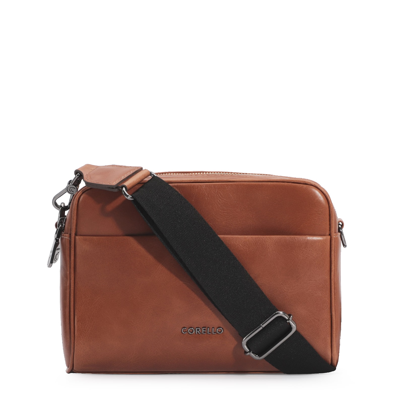 Bolsa Transversal Couro Caramelo