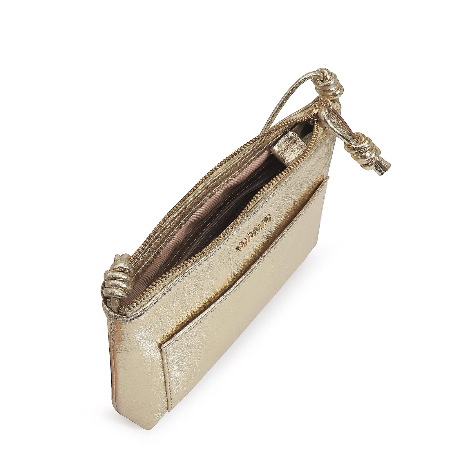 Bolsa Transversal Couro Champagne