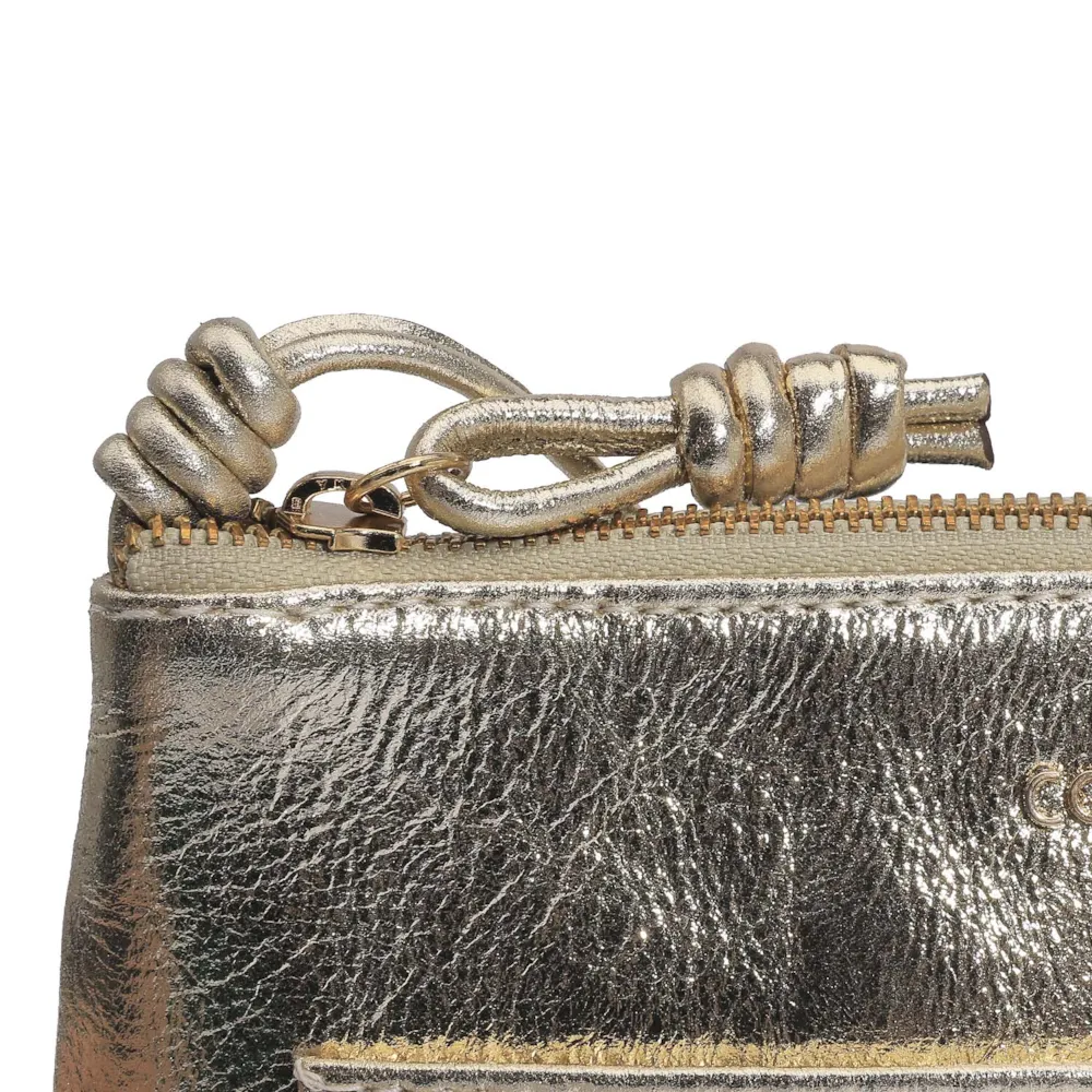 Bolsa Transversal Couro Champagne - imagem 5