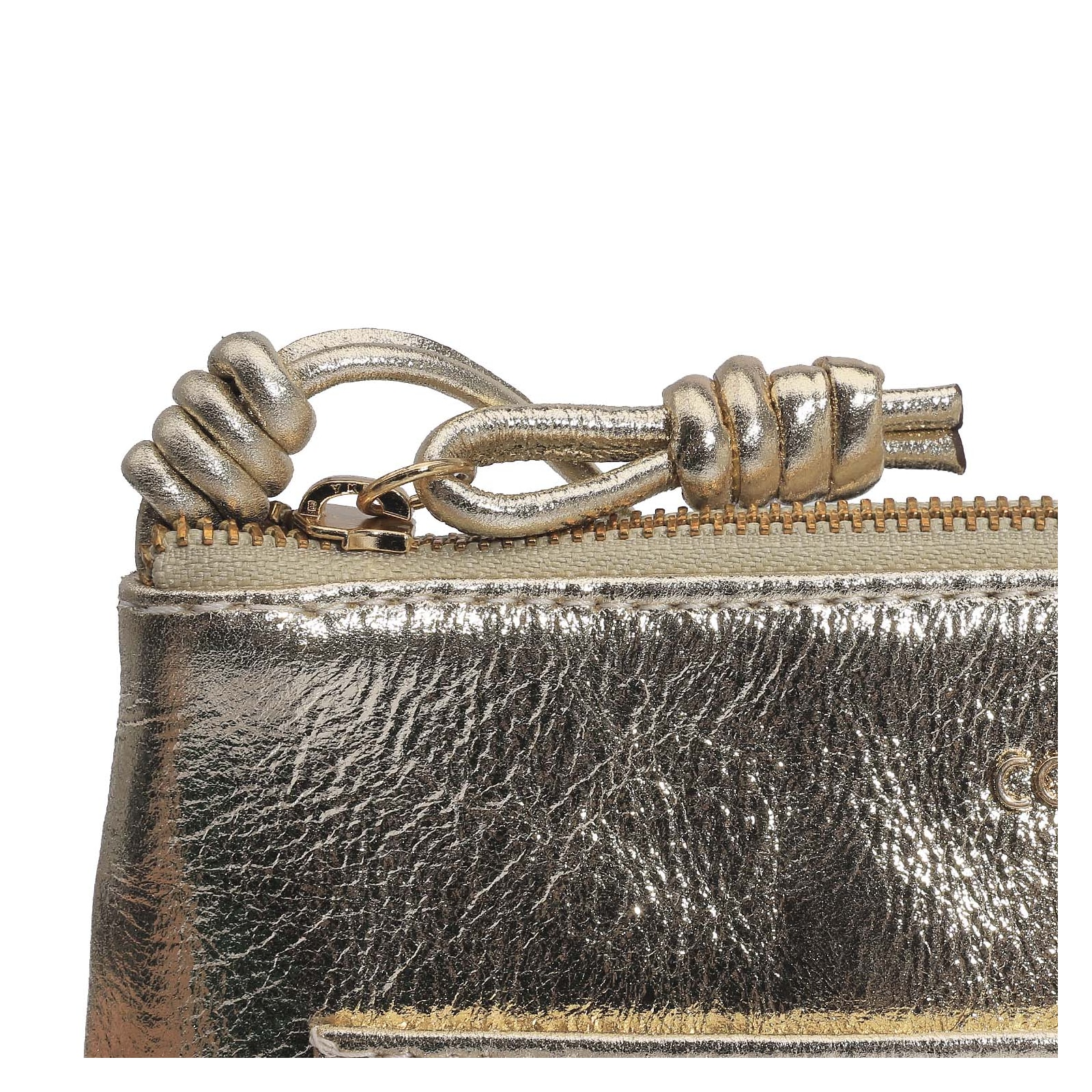 Bolsa Transversal Couro Champagne
