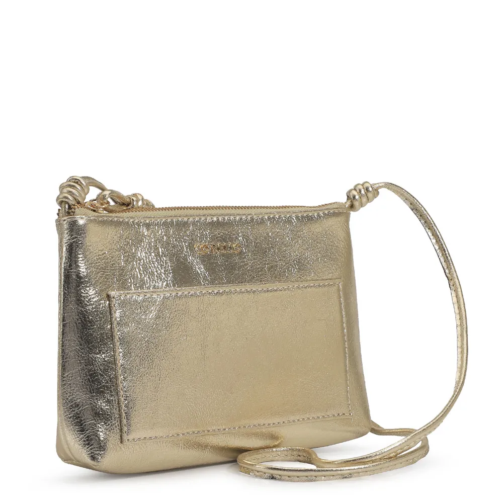 Bolsa Transversal Couro Champagne - imagem 2