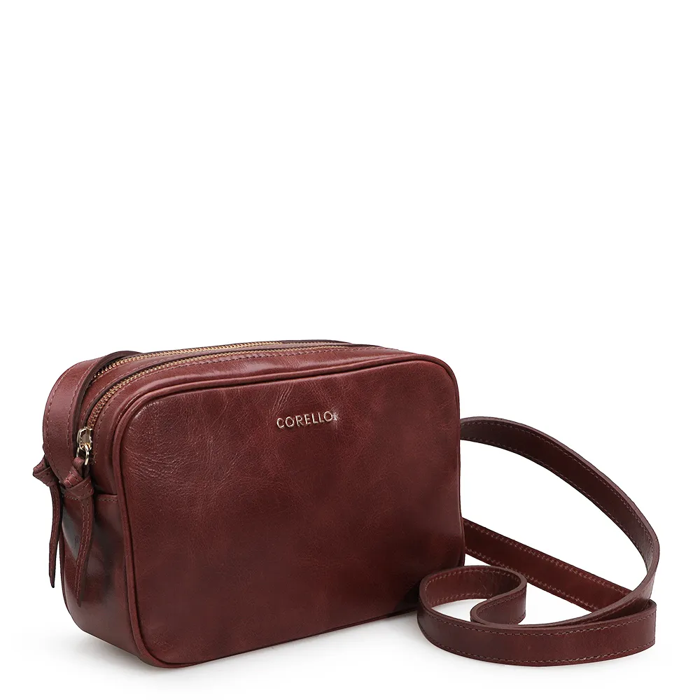 Bolsa Transversal Couro Conhaque - imagem 2