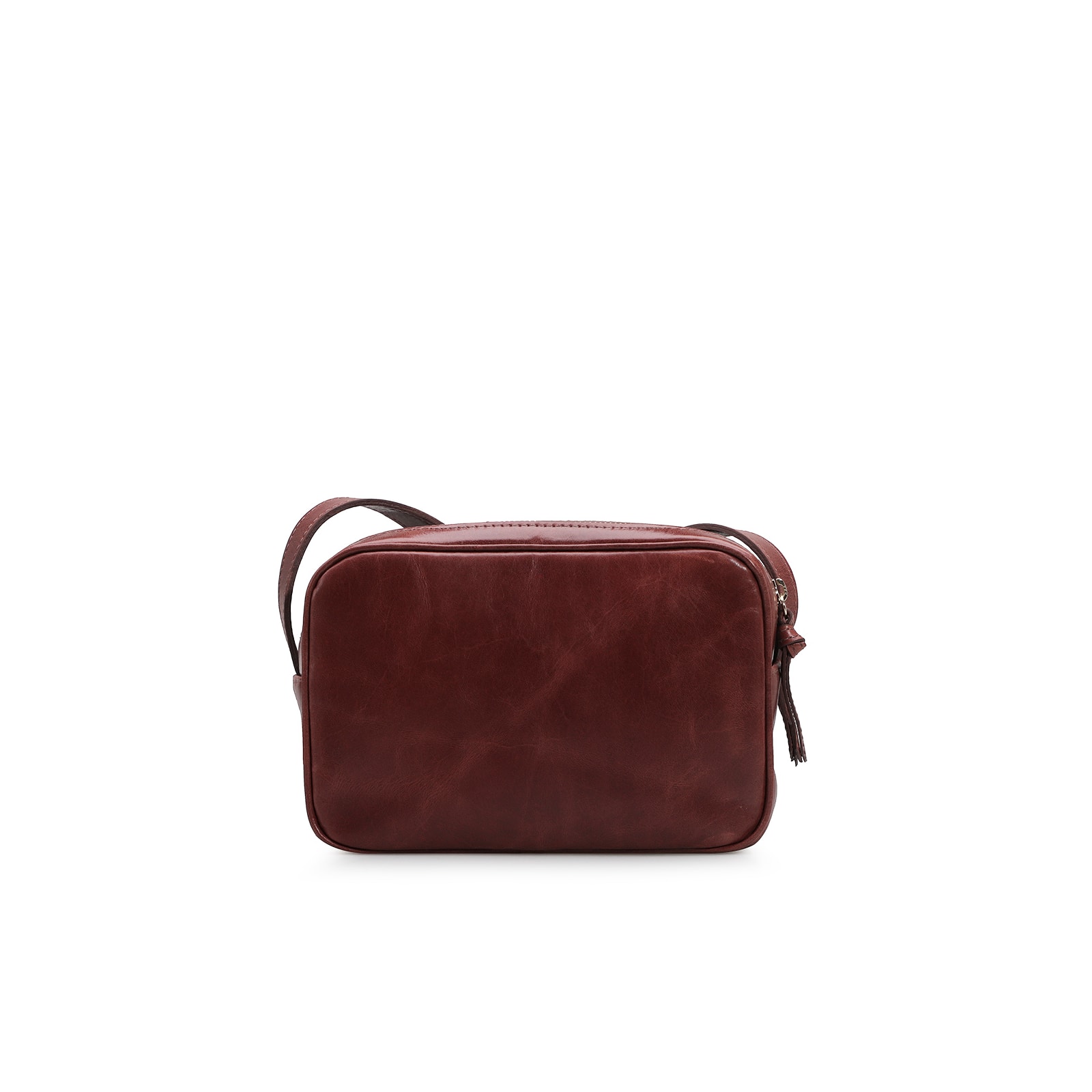 Bolsa Transversal Couro Conhaque