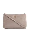 Bolsa Transversal Couro Croco Bege - imagem 1