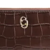 Bolsa Transversal Couro Croco Marrom - imagem 5