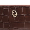 Bolsa Transversal Couro Croco Marrom - imagem 5