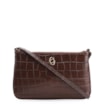 Bolsa Transversal Couro Croco Marrom - imagem 1