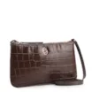 Bolsa Transversal Couro Croco Marrom - imagem 2