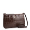 Bolsa Transversal Couro Croco Marrom - imagem 2