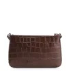 Bolsa Transversal Couro Croco Marrom - imagem 3