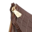 Bolsa Transversal Couro Croco Marrom - imagem 5