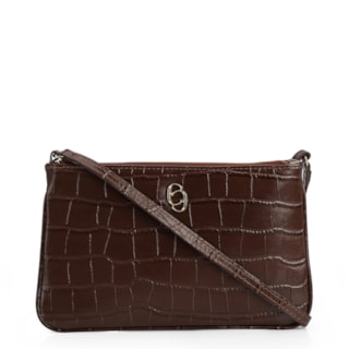 Couro Croco Marrom