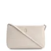 Bolsa Transversal Couro Croco Off White - imagem 1