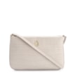 Bolsa Transversal Couro Croco Off White - imagem 1