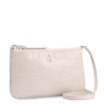 Bolsa Transversal Couro Croco Off White - imagem 2