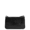 Bolsa Transversal Couro Croco Preto - imagem 3
