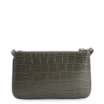 Bolsa Transversal Couro Croco Verde - imagem 3