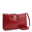 Bolsa Transversal Couro Croco Vermelho - imagem 2