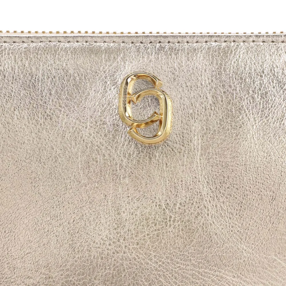 Bolsa Transversal Couro Dourado - imagem 5