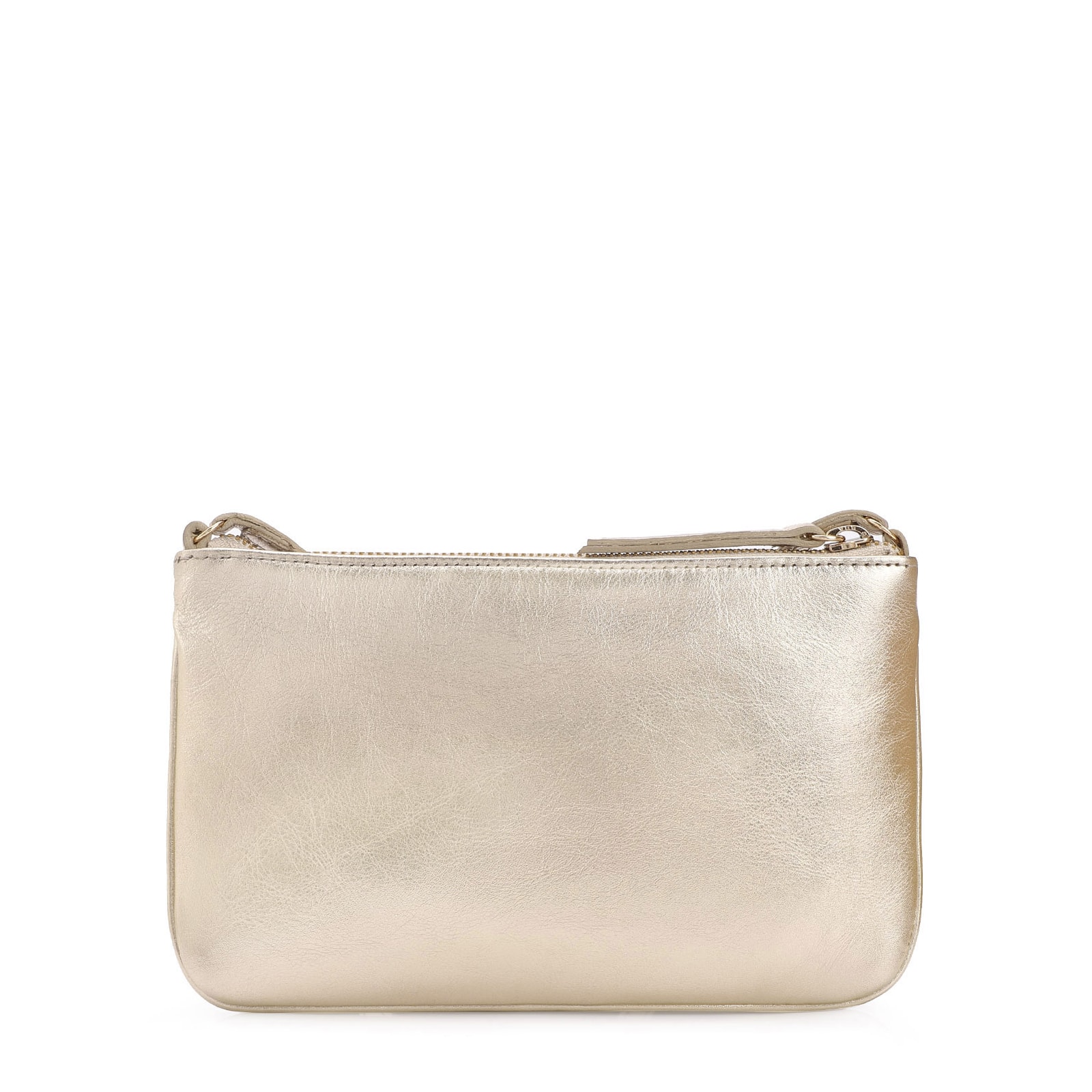Bolsa Transversal Couro Dourado