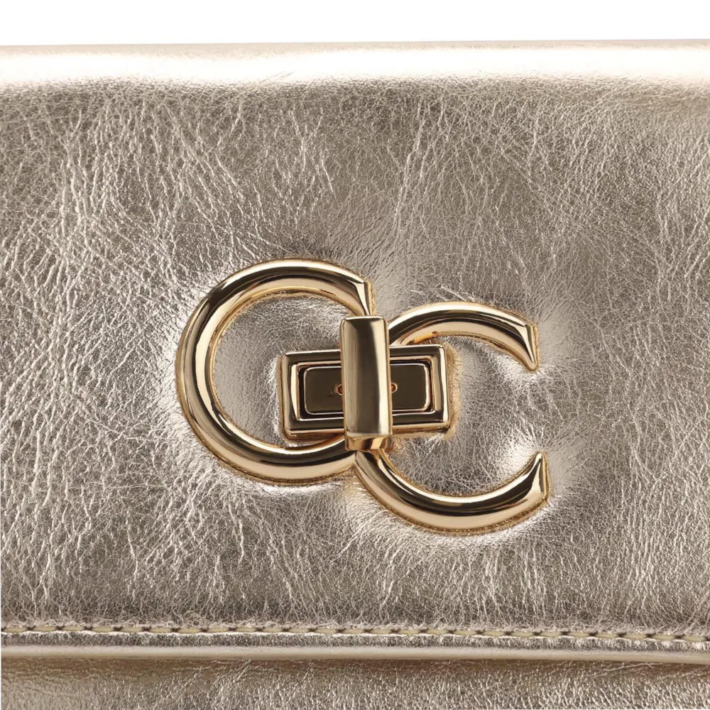 Bolsa Transversal Couro Dourado - imagem 6
