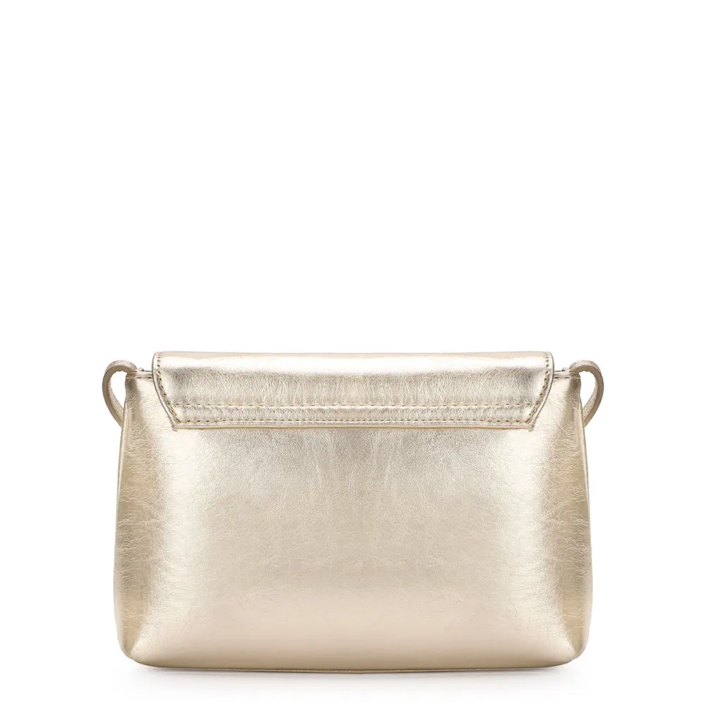 Bolsa Transversal Couro Dourado - imagem 3