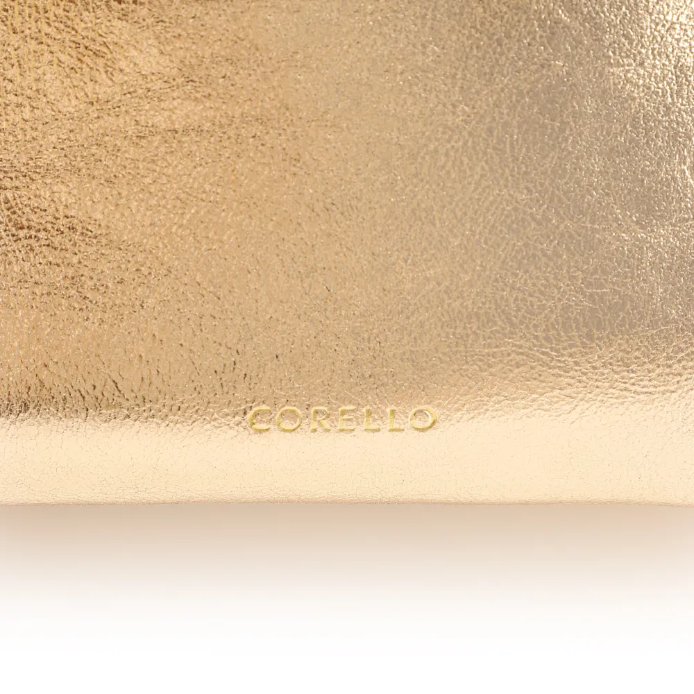 Bolsa Transversal Couro Dourado - imagem 6