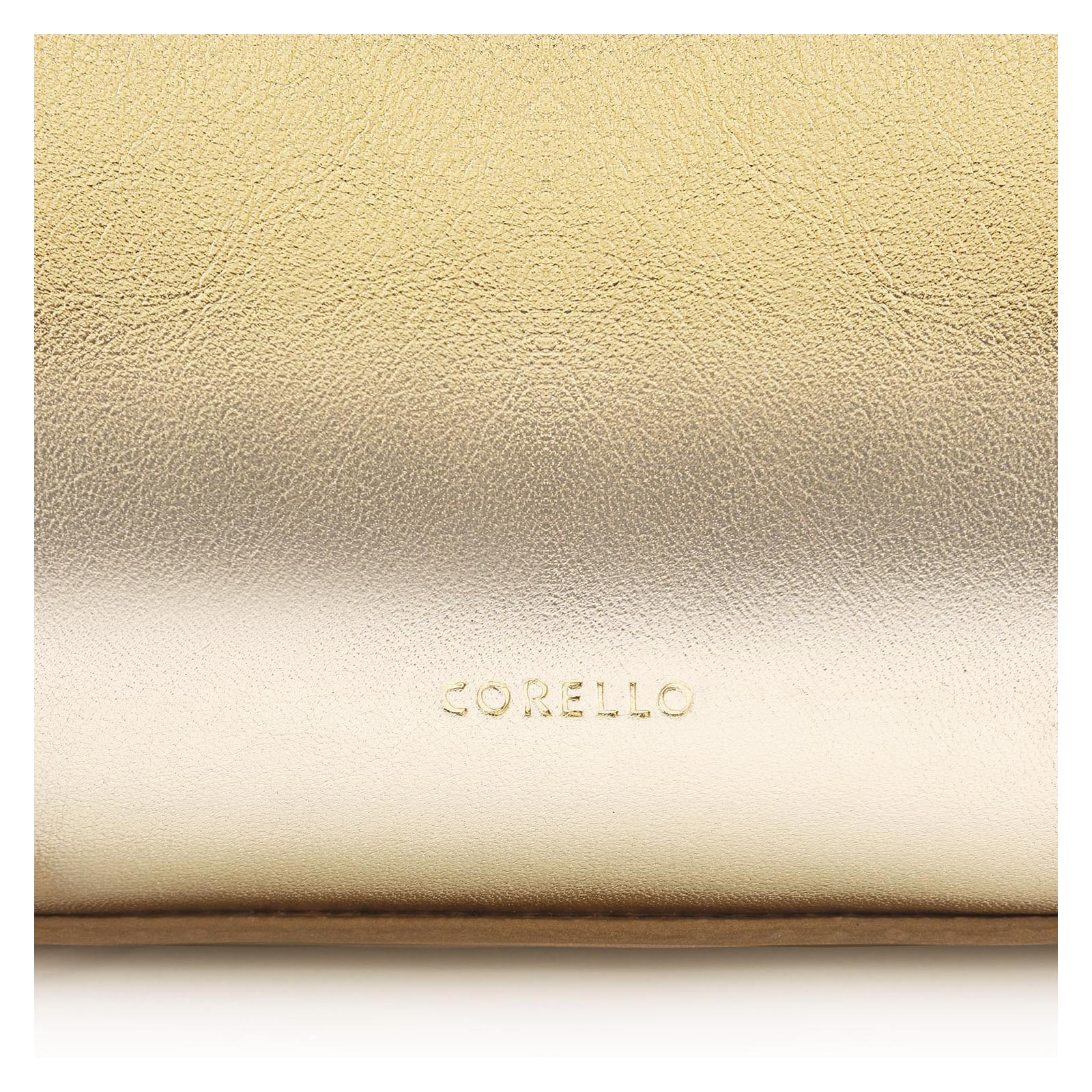 Bolsa Transversal Couro Dourado