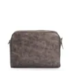 Bolsa Transversal Couro Estonado Marrom - imagem 3