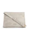 Bolsa Transversal Couro Estonado Off White - imagem 1