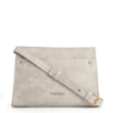 Bolsa Transversal Couro Estonado Off White - imagem 1