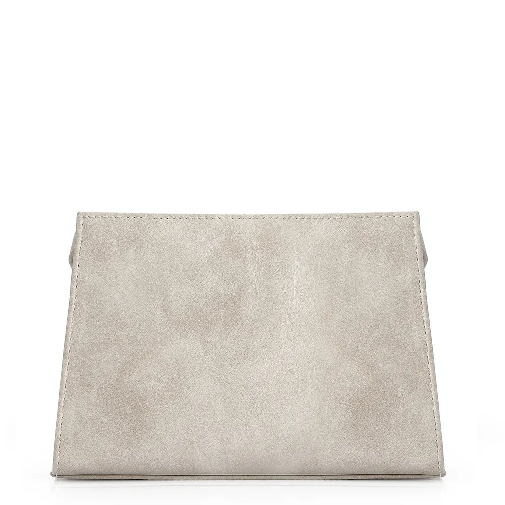 Bolsa Transversal Couro Estonado Off White - imagem 3