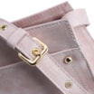 Bolsa Transversal Couro Estonado Rosa - imagem 5