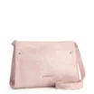 Bolsa Transversal Couro Estonado Rosa - imagem 2
