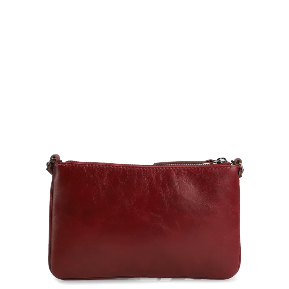 Bolsa Transversal Couro Framboesa - imagem 3