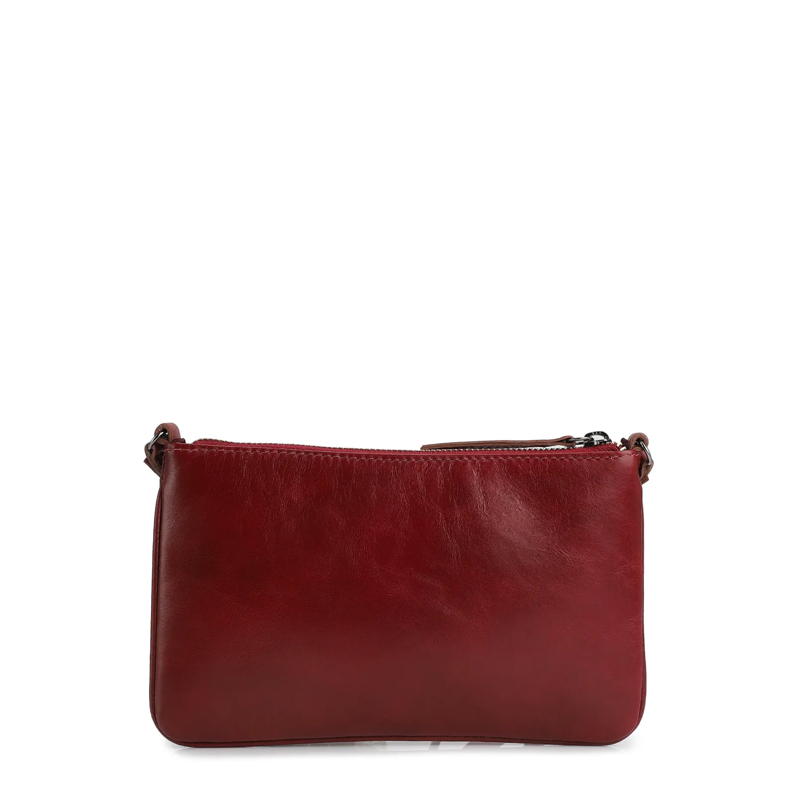 Bolsa Transversal Couro Framboesa