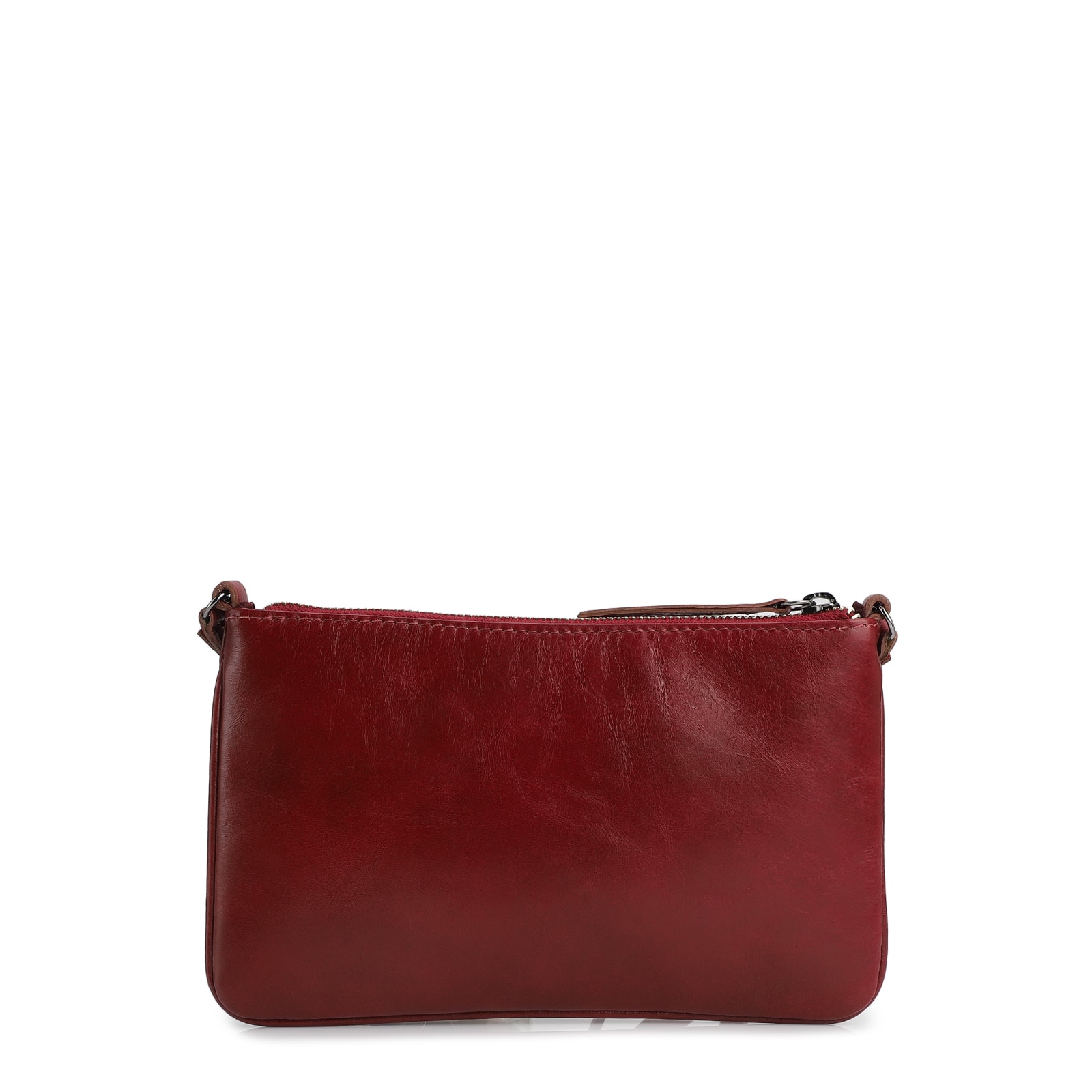 Bolsa Transversal Couro Framboesa