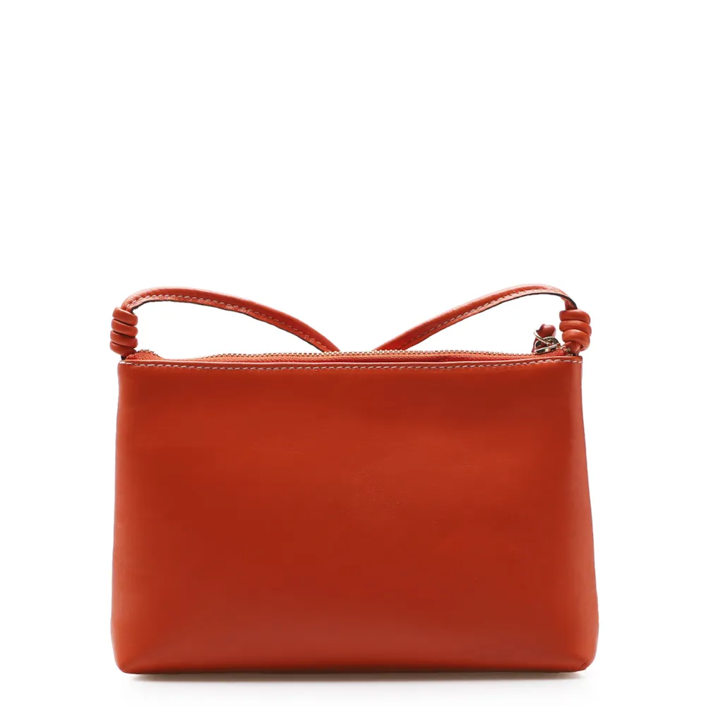 Bolsa Transversal Couro Laranja - imagem 3