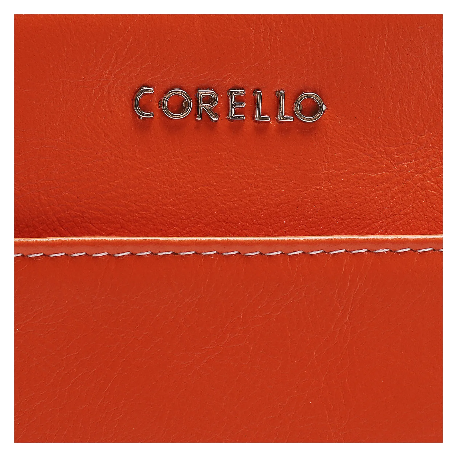 Bolsa Transversal Couro Laranja