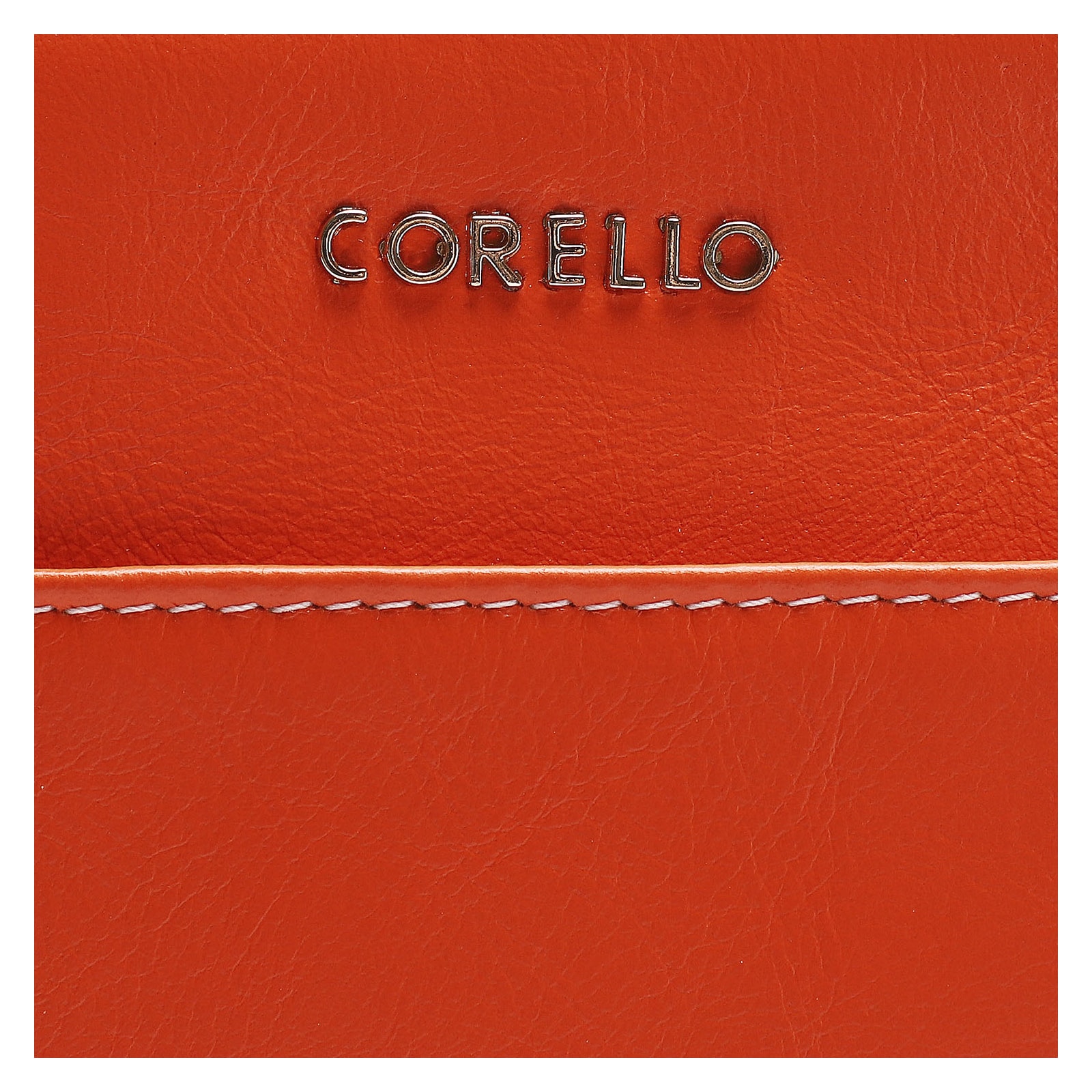 Bolsa Transversal Couro Laranja