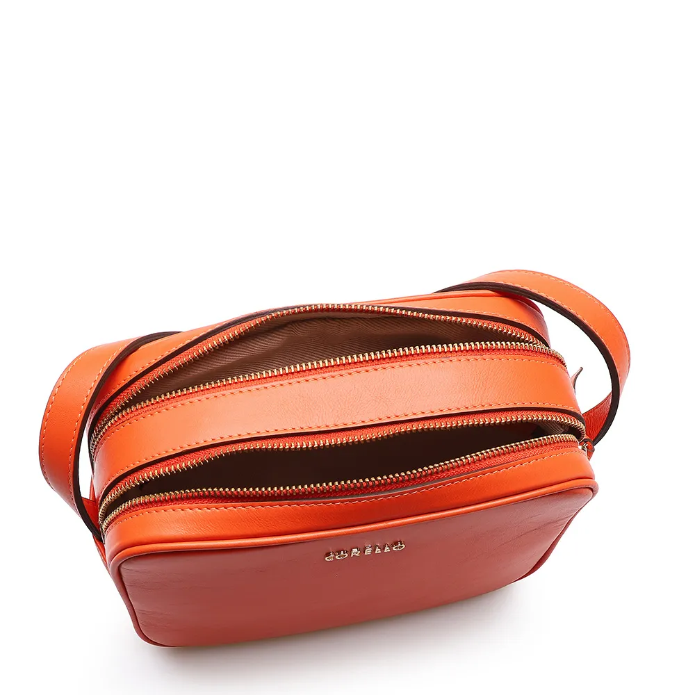 Bolsa Transversal Couro Laranja - imagem 5