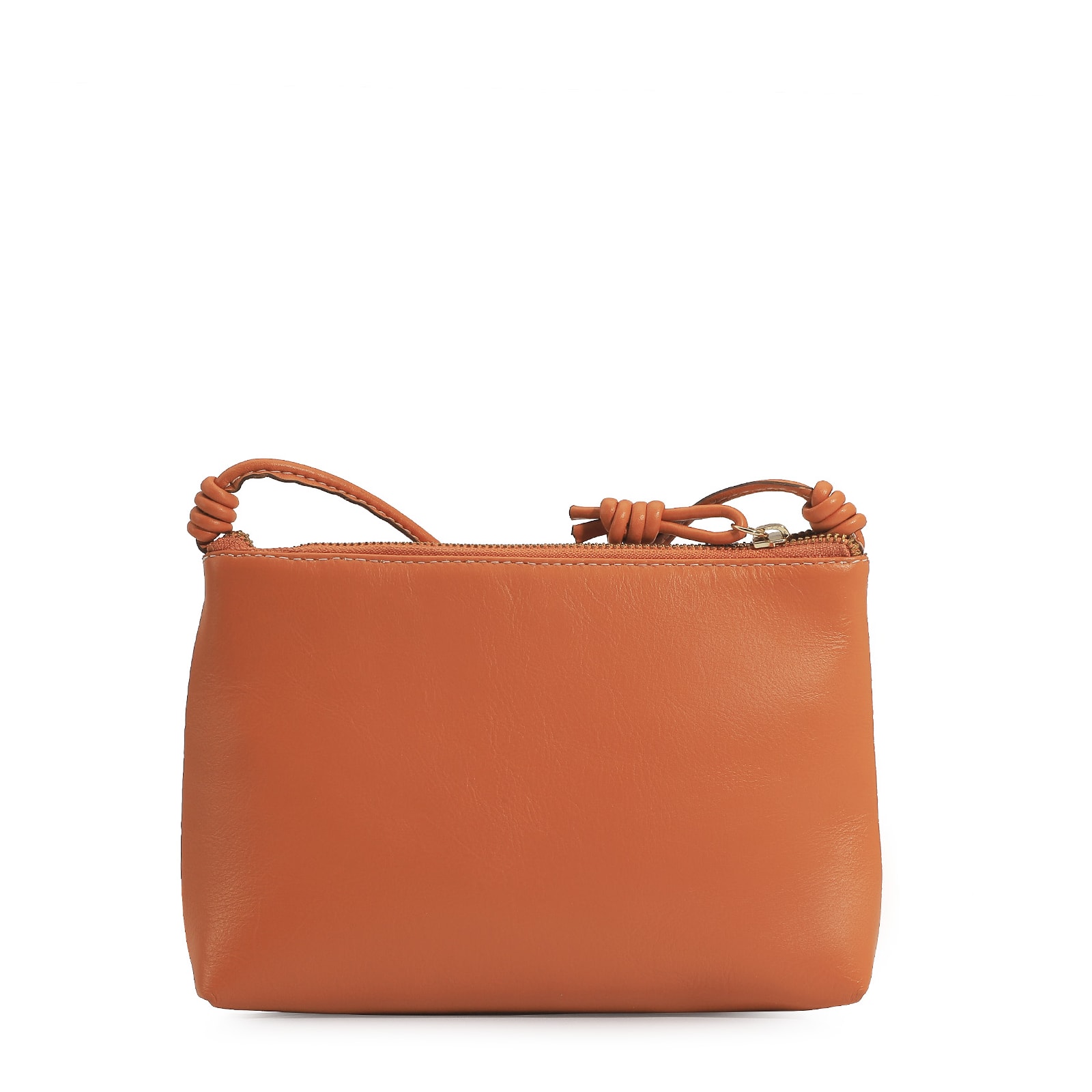 Bolsa Transversal Couro Laranja