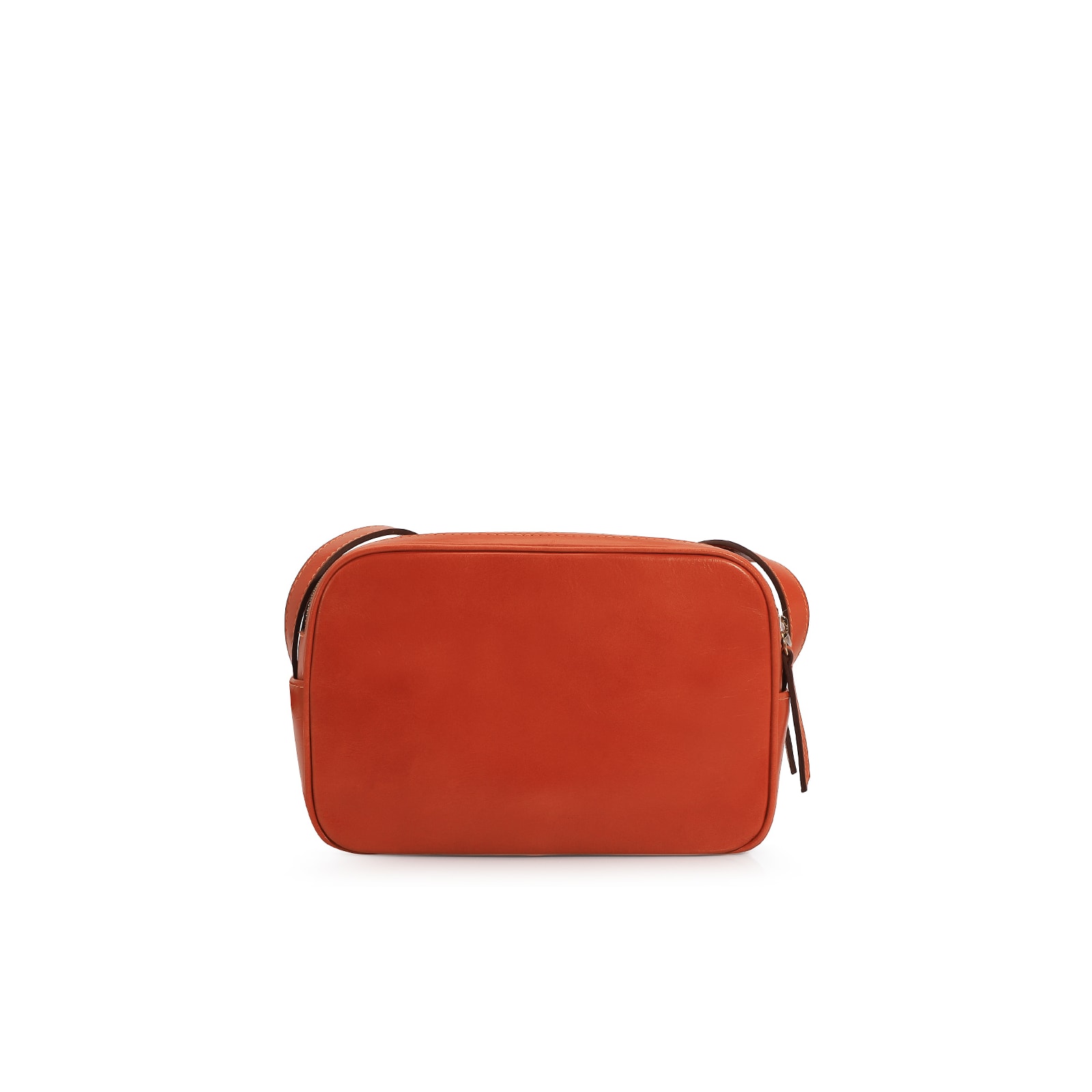Bolsa Transversal Couro Laranja