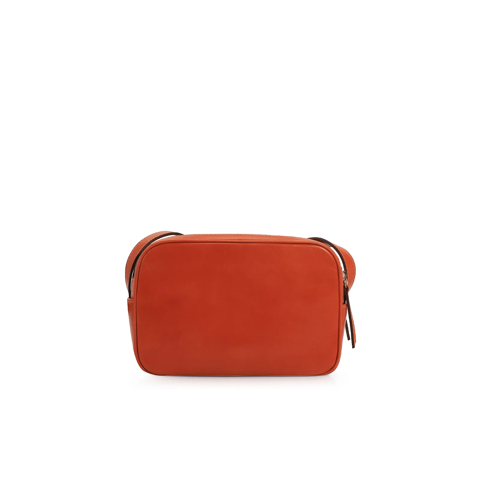 Bolsa Transversal Couro Laranja