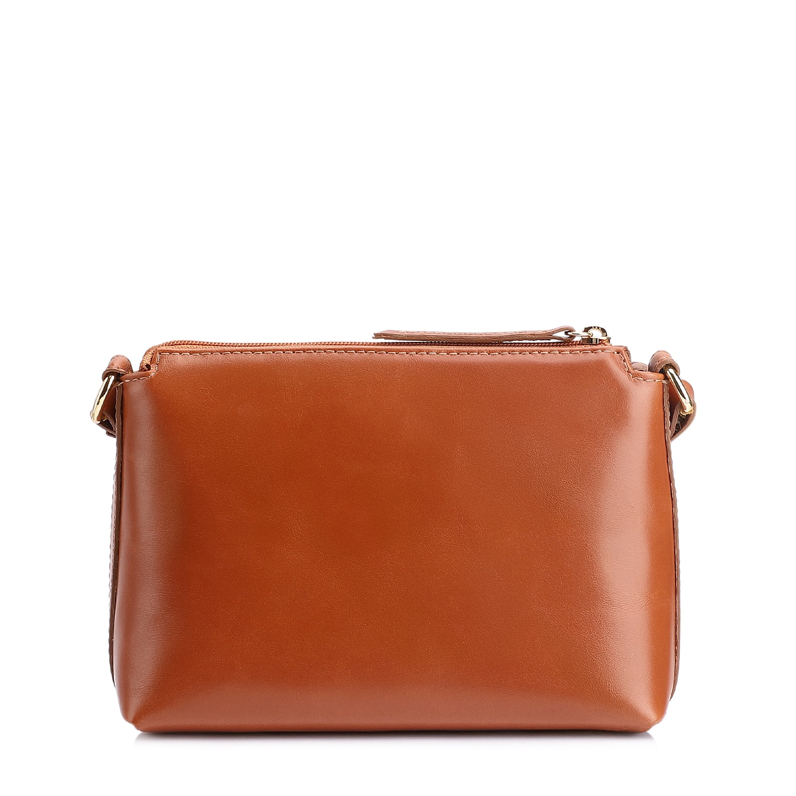 Bolsa Transversal Couro Lezard Marrom