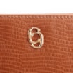 Bolsa Transversal Couro Lezard Marrom - imagem 7